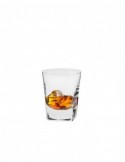 CARO 7-piece whiskey service box - mouth-blown crystalline